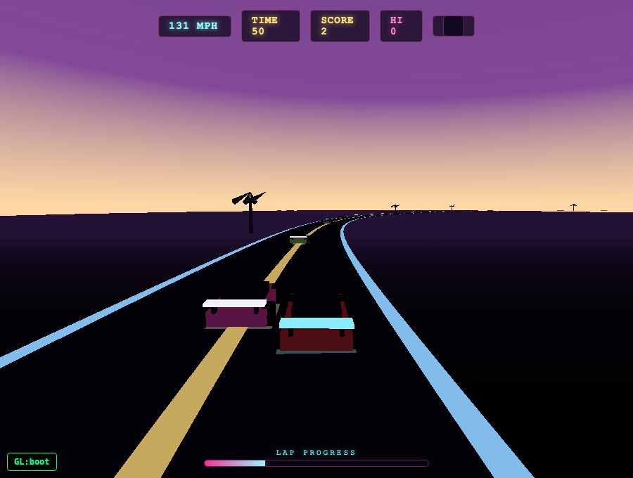 OutRun in-game screenshot